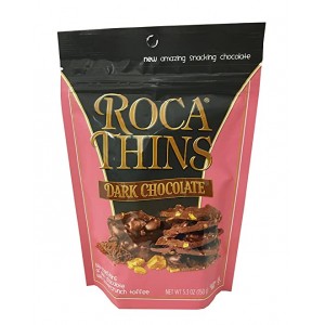 Roca Thins Dark Chocolate Stand-up Resealable Pouch 5.3oz