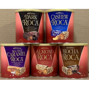 KC Commerce Almond Roca 10 Ounce Canister Variety Pack (KC Commerce Variety Pack of 5)